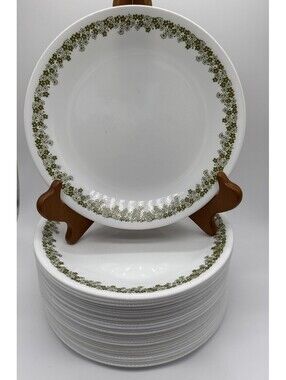 Corelle Spring Blossom Crazy Daisy 9 Inch Vintage Dinner Plates